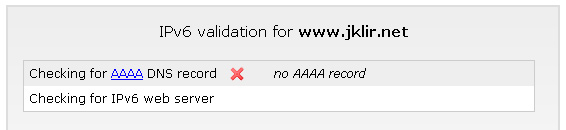 IPv6 nepodporováno